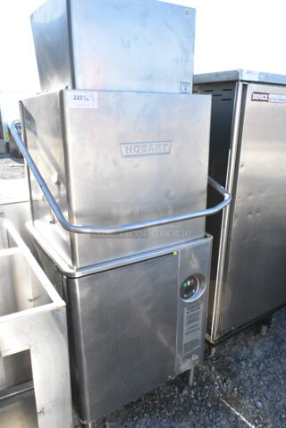 Hobart AM18 Stainless Steel Straight Pass Through Dishwasher. 208 Volts, 3 Phase. 