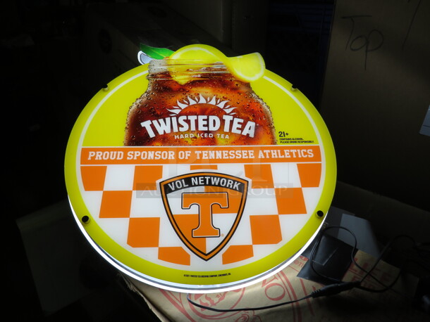 One Working Twisted Tea Electric Light.