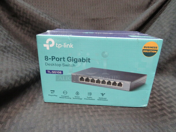 One NEW TP Link 8 Port Gigabit Switch. #TL-SG108.