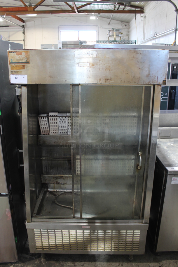 Esquire Stainless Steel Commercial Natural Gas Powered Rotisserie Oven. 
