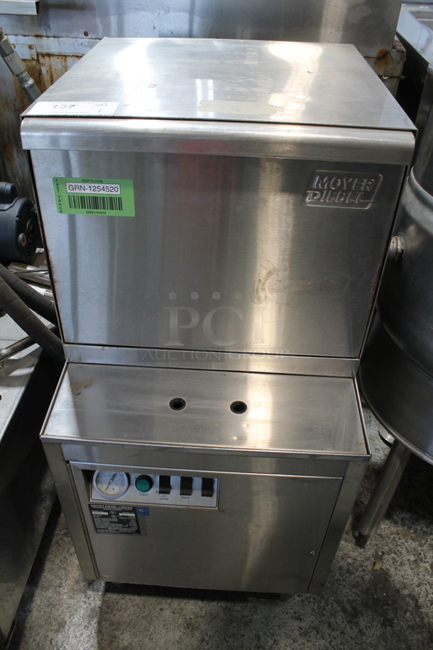 Moyer Diebel MD18-1 Stainless Steel Commercial Undercounter Dishwasher. 120 Volts, 1 Phase.