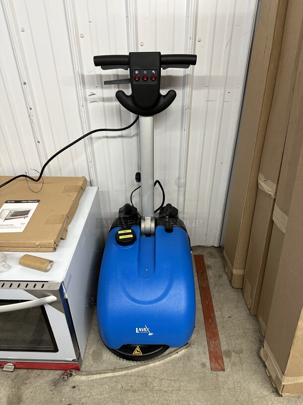 BRAND NEW SCRATCH AND DENT! Lavex 274AFS3ELC Metal Commercial Floor Scrubber Cleaning Machine. 120 Volts, 1 Phase. Tested and Working!