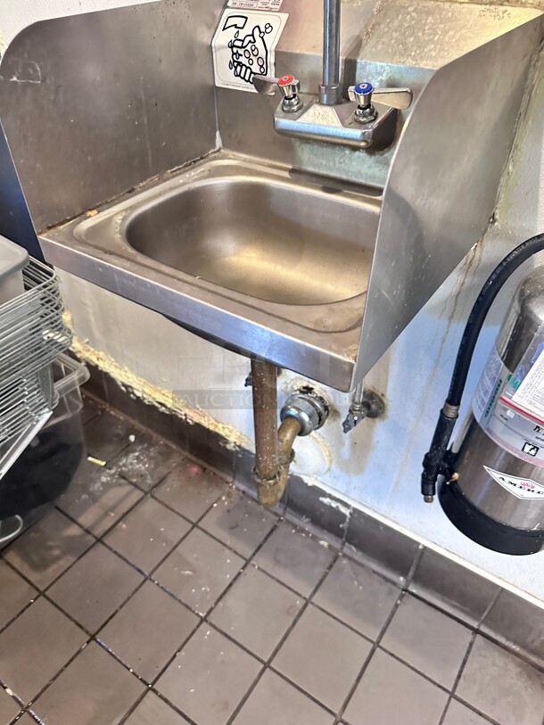 Commercial Stainless Steel Hand Sink Ideal For Commercial Kitchen NSF