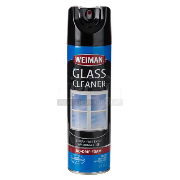 19 Boxes of 10 BRAND NEW! Weiman 10 19 oz Aerosol Can Glass Cleaner. 19 Times Your Bid!