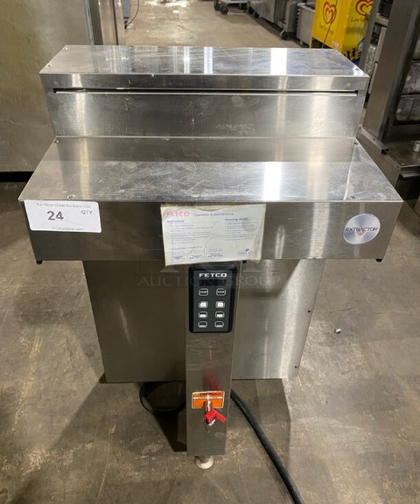 Fetco Stainless Steel Commercial Countertop Coffee Machine! MODEL CBS-1152-XV SN: 11525204194560 208/240V 1/3PH - Item #1118747