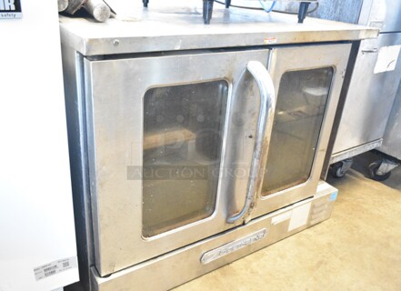 Southbend Stainless Steel Commercial Electric Powered Full Size Convection Oven w/ View Through Doors, Metal Oven Racks and Thermostatic Controls. 250 Volts, 1 Phase. 