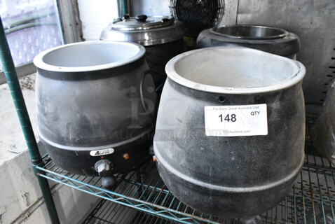 4 Metal Countertop Food Warmer Soup Kettle Including Glenray, Cadco VSK-1. 120 Volts, 1 Phase. 4 Times Your Bid! 