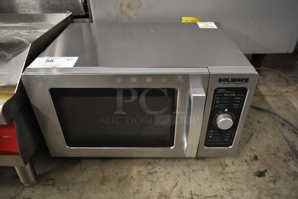 2015 Solwave 180MW1000D Stainless Steel Commercial Countertop Microwave Oven. 120 Volts, 1 Phase. Tested and Working!