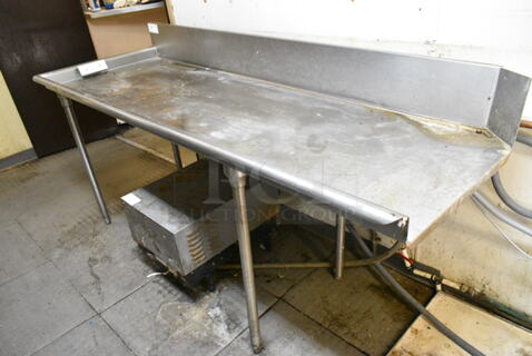 Stainless Steel Commercial Left Side Dishwasher Table. Does Not Include Booster Heater. (kitchen)