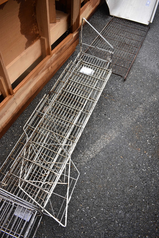 ALL ONE MONEY! Lot of Various Metal Wire Shelves and Brackets.