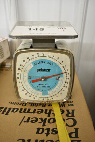 Pelouze Z32 Metal Countertop Scale. 