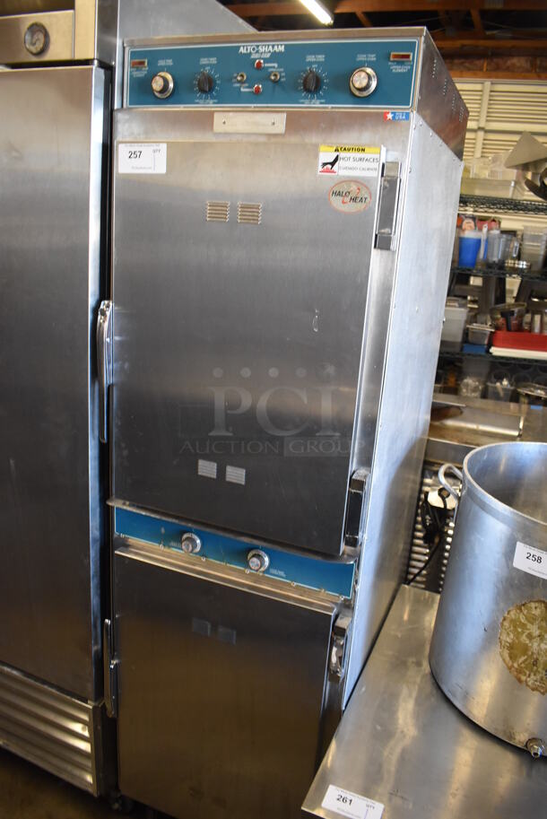 Alto Shaam 1000-TH/I Stainless Steel Commercial Cook N Hold Oven on Commercial Casters. 208-240 Volts. 23x32x77