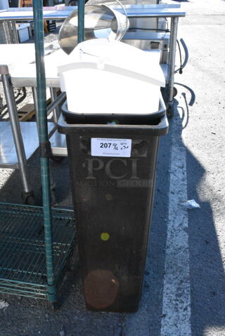 3 Various Poly Trash Cans. Includes 11x20x30. 3 Times Your Bid! 