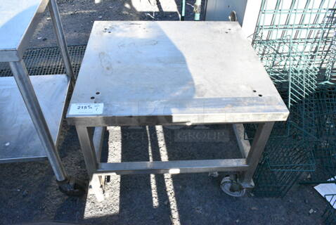 Metal Commercial Equipment Stand on Commercial Casters. 