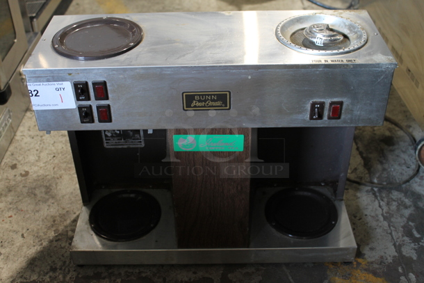 Bunn VPS Stainless Steel Commercial Countertop 3 Burner Coffee Machine. 120 Volts, 1 Phase.