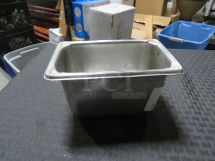 1/9 Size 6 Inch Deep Hotel Pan.  4XBID