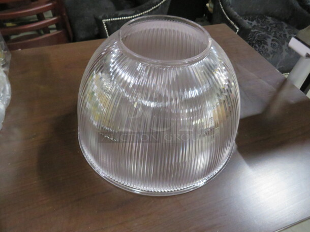 NEW Clear Poly Light Globe. 12.5X7.5. 2XBID