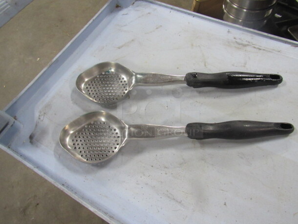 Stainless Steel Perforated Spoon. 2XBID