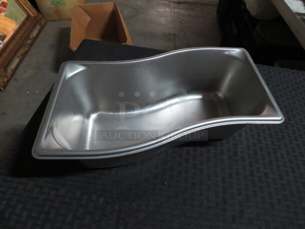 One NEW Vollrath 3.8 Quart 1/3 Size Inner 4 Inch Deep Super Shape Stainless Steel Wild Food Pan. #3100341. $40.92 - Item #1118258