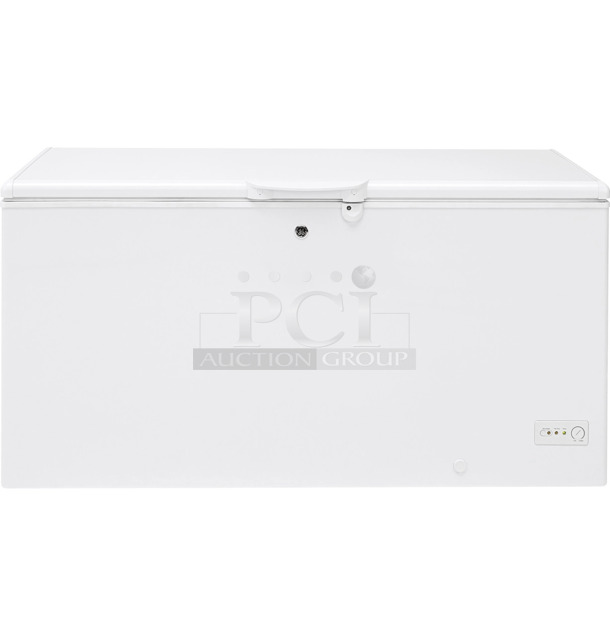BRAND NEW SCRATCH AND DENT! GE FCM16DLWW White Metal Chest Freezer. Tested and Working!