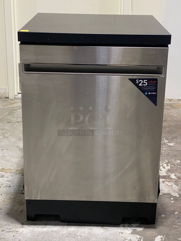 GE - 24" Portable Dishwasher - Stainless Steel
