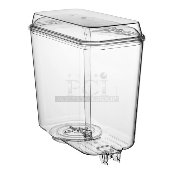 LIKE NEW! Crathco LV600908 Triple 5 Gallon Plastic Refrigerated Beverage Dispenser Bowl and Drip Tray Assembly Kit