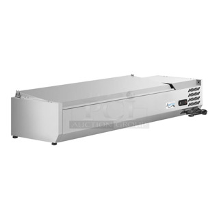 BRAND NEW SCRATCH AND DENT! 2023 Avantco 360CPT54 Stainless Steel 54" Countertop Refrigerated Prep Rail. 115 Volts, 1 Phase. Tested and Does Not Power On