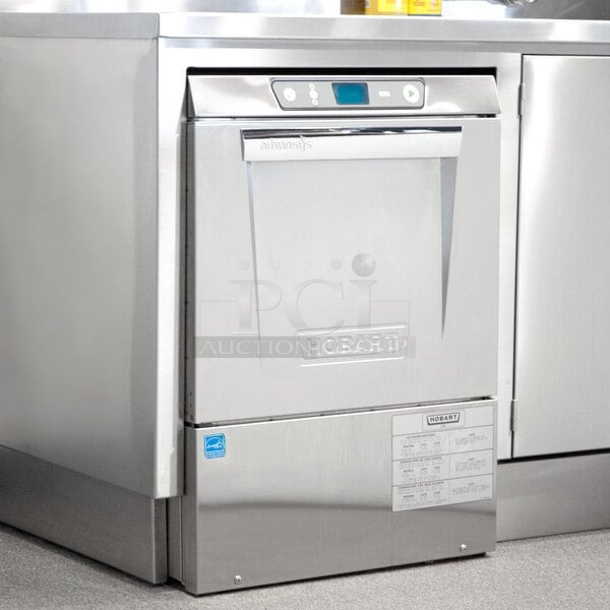 BRAND NEW SCRATCH & DENT! Hobart LXeR-2 Advansys Undercounter Dishwasher with Energy Recovery Hot Water Sanitizing - 120 / 208-240V. No observable denting or scratches. 