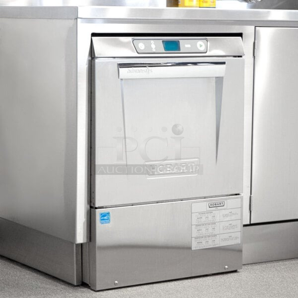BRAND NEW SCRATCH & DENT! Hobart LXeR-2 Advansys Undercounter Dishwasher with Energy Recovery Hot Water Sanitizing - 120 / 208-240V. No observable denting or scratches. - Item #1127532