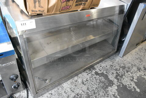 Star HFM2 Metal Commercial Countertop 2 Tier Warming Display Case Merchandiser. 120 Volts, 1 Phase. Tested and Powers On But Does Not Get Cold
