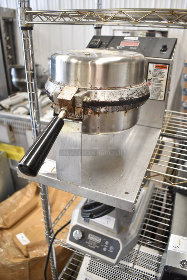 Gold Medal 5020ET Stainless Steel Commercial Countertop Waffle Cone Machine. 120 Volts, 1 Phase. - Item #1127640