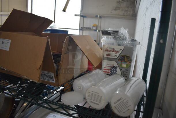 ALL ONE MONEY! Tier Lot of Various Items Including Floating Candles, Plastic Silverware and Metal Pieces!