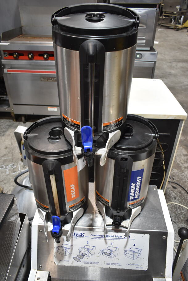 3 Bunn SH SERVER Stainless Steel Commercial Coffee Satellite Dispensers. 3 Times Your Bid! - Item #1116872