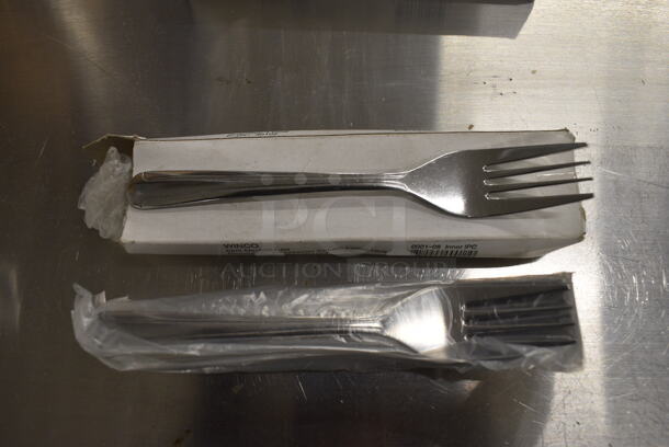 36 BRAND NEW IN BOX! Winco 0001-06 Stainless Steel Dominion Salad Forks. 6.25". 36 Times Your Bid!