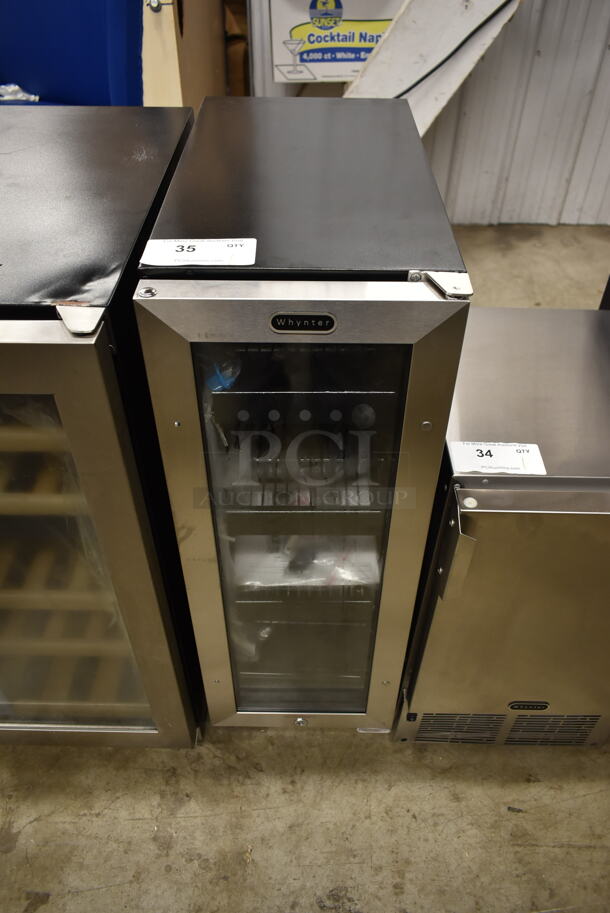 BRAND NEW SCRATCH AND DENT! Whynter BBR-638SB  12" Built In 60 Can Beverage Cooler Merchandiser with Lock, Stainless. 115 Volts, 1 Phase. Tested and Working!