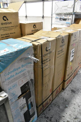 4 IN ORIGINAL BOX! Avalon Water Coolers Including Models A5BOTTLELESS, AKBLK, A3BLK. 115 Volts, 1 Phase. 4 Times Your Bid! 