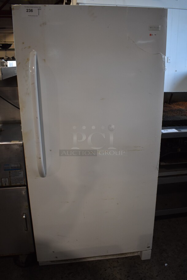 Electrolux FFFU14F2QWR Single Door Reach In Freezer. 115 Volts, 1 Phase. 30x33x62. Tested and Working!