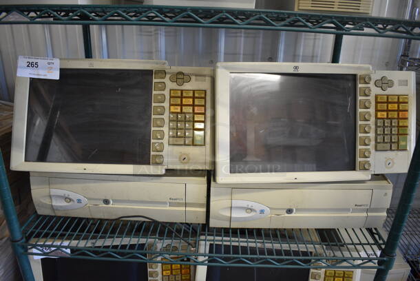 2 NCR 15" POS Monitor on Computer Tower. 2 Times Your Bid!