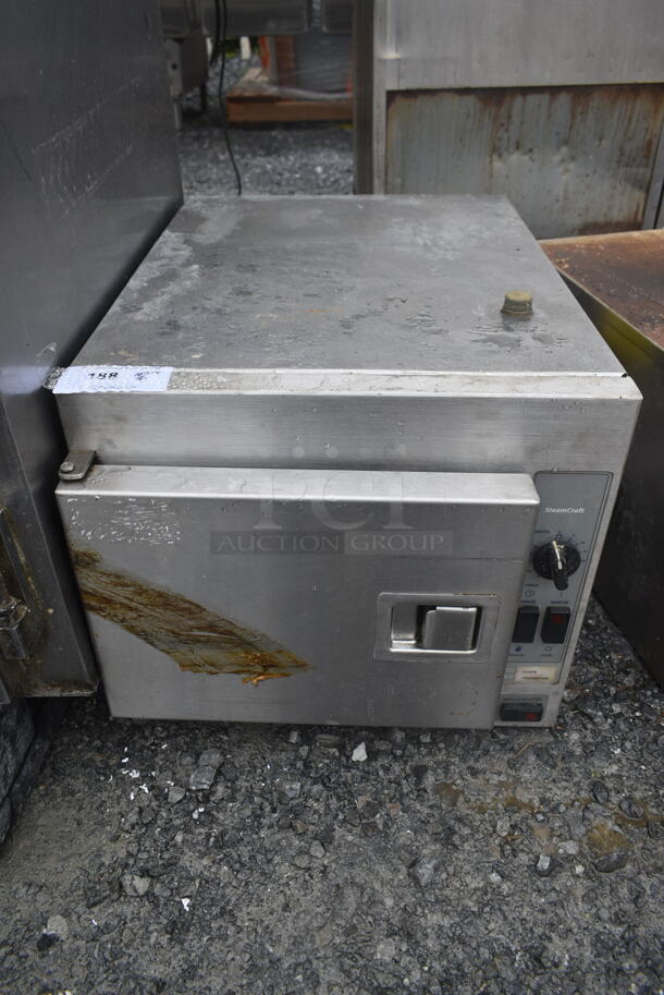 2011 Cleveland 21CET8 Stainless Steel Commercial Electric Powered Single Deck Steam Cabinet. 208 Volts, 3 Phase.
