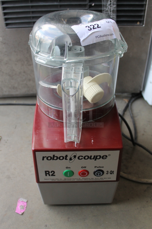 Robot Coupe R2NCLR Metal Commercial Food Processor. 120 Volts, 1 Phase. Tested and Does Not Power On