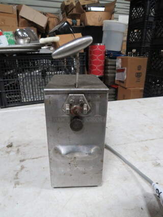 One Stainless Stee Edlund Electric Can Opener. #203. 115 Volt. Not Working.