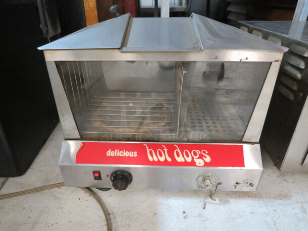 One Star Hot Dog Steamer And Bun Warmer. Model# 35SSC. 120 Volt. 1000 Watt. 19X15X15