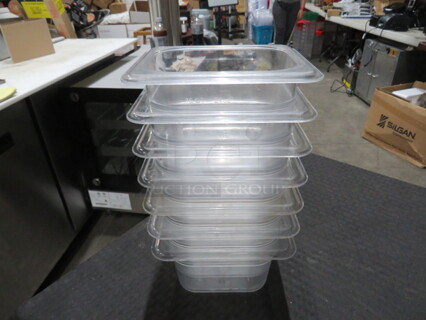 1/8 Size 4 Inch Deep Food Storage Container. 7XBID