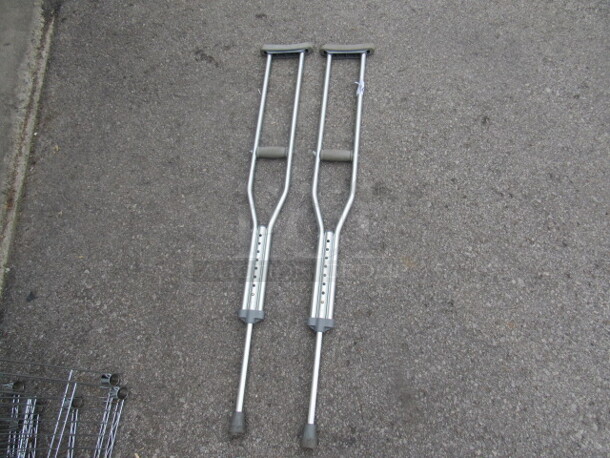 One Set Of Crutches.