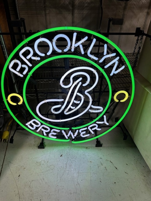 One WORKING Brooklyn Brewery NEON Sign.