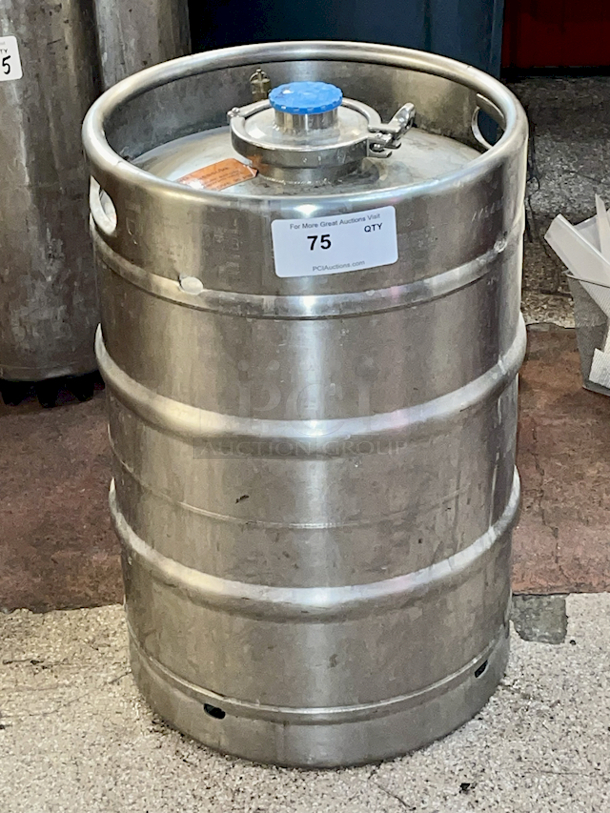 Sabco PubJug Beer & Beverage Serving Keg, 4” Tri-Clamp Sanitary Clamp, 60psi Pull Ring Pressure Relief Valve