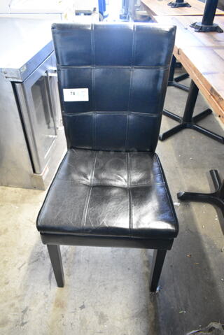 19 Various Black Faux Leather Dining Chair. 19 Times Your Bid! 