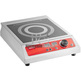 2024 Avantco 177IC1800 Stainless Steel Commercial Countertop Electric Powered Single Bay Induction Range. 120 Volts, 1 Phase. 