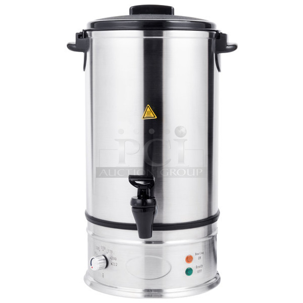 BRAND NEW SCRATCH AND DENT! Town ND70-10L Stainless Steel Commercial Countertop Water Boiler. 120 Volts, 1 Phase. 
