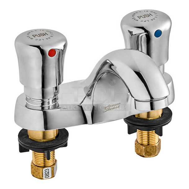 BRAND NEW SCRATCH AND DENT! American Standard 1340225.002 1.0 GPM Deck-Mount Metering Faucet with 4" Centers